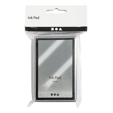 Tinta para sellos Creativ Company, plata, h: 2 cm, dimensiones 9x6 cm, 1 unidad