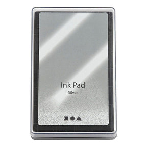 Tinta para sellos Creativ Company, plata, h: 2 cm, dimensiones 9x6 cm, 1 unidad