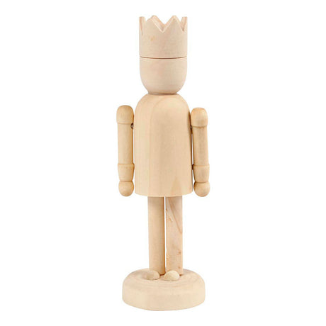 Figura de madera de Creativ Company con corona, 13 cm