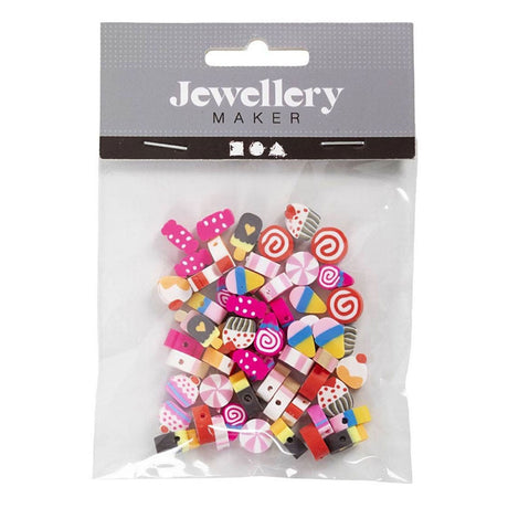 Creativ Company cuentas con figuras de dulces, 60 uds.