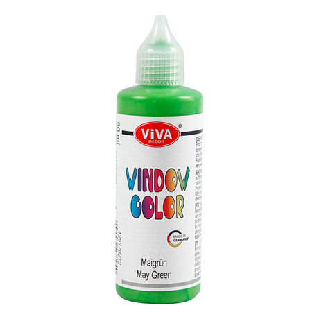 Pegatina de color de la ventana de la empresa de creativ y pintura de vidrio - verde claro, 90 ml