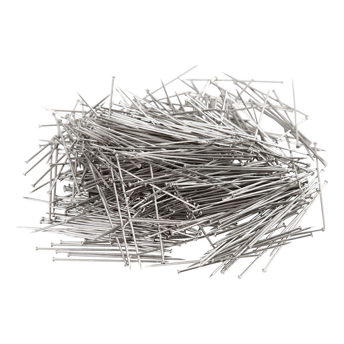 Pins de cabeza de creativ Company Silver, 50 gramos