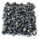 Creativ Company Facet Beads Metallic Black, 100º.