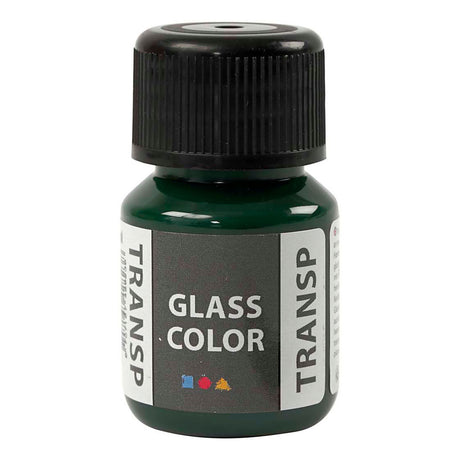 Pintura transparente de color de vidrio creativ Company - verde Briliant, 30 ml
