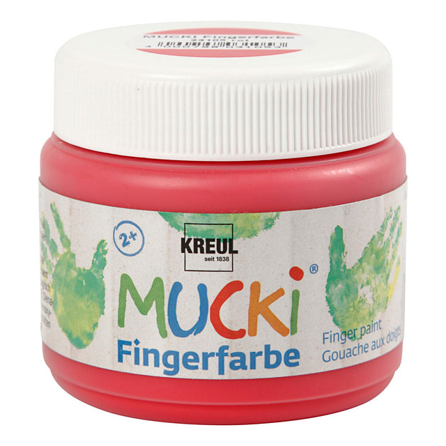 Creativ Company Mucki Finger Paint - rojo, 150 ml