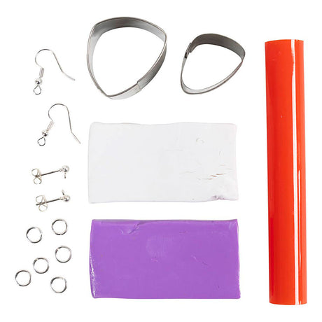 Creative Company mini hobby set pendientes de joyería violeta