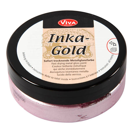 Cera en pasta Viva - cera brillante - oro inka - cuarzo rosa - decoración - 50ml