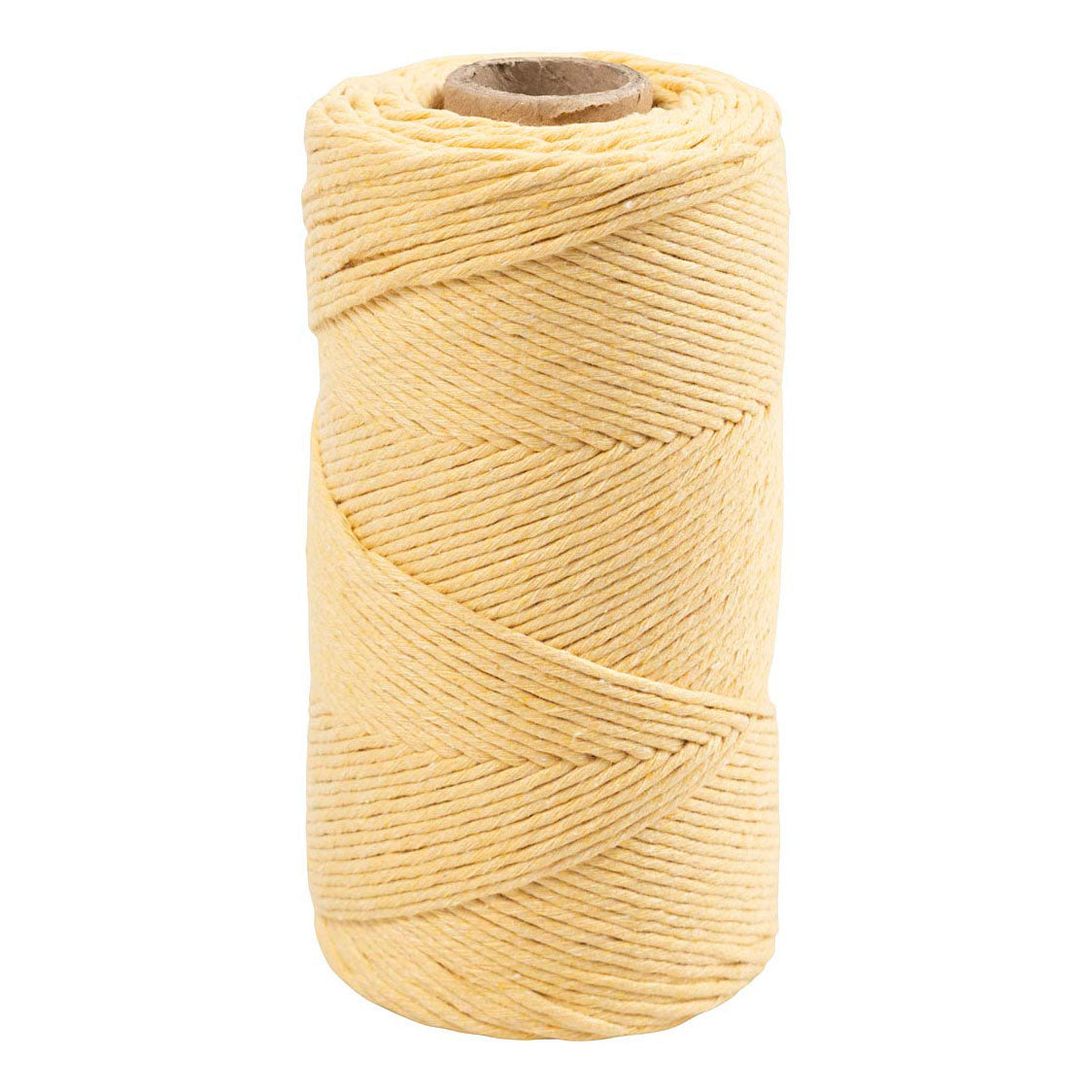 Creativ company cordón macramé 2 mm 198 m amarillo claro