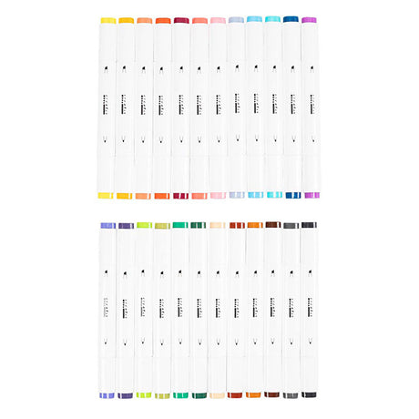 Colores de bolígrafos de dibujo Creativ Company, 24 uds. doble cara