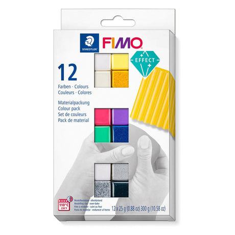 Creativ Company Fimo Effect Montando arcilla Varios colores, 12x25gram