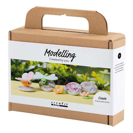 Empresa creativa https: www.cchobby.nl mini-hobbyset-modeling-stone-with-insect-gray-light-pink-light-turquoise-1-box