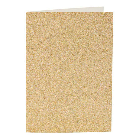 Tarjetas de empresa y sobres Creativ 10,5x15cm dorado brillante - 4 uds.