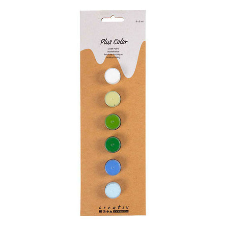 Creativ company plus color pintura acrílica armonía azul y verde - 6x5ml.