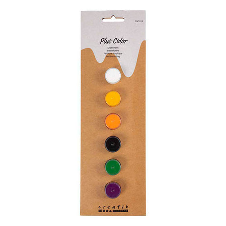 Creativ company plus color pintura acrílica colores halloween - 6x5ml.