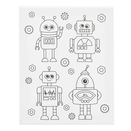 Empresa creativa https: www.cchobby.nl pintura lienzo-con-impresión-robots-d-1-6-cm-dimensiones-24x30-cm-360-gr-1-pieza