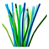 Creativ company chenilla 6mm x 30cm armonía verde y turquesa - 25 uds.