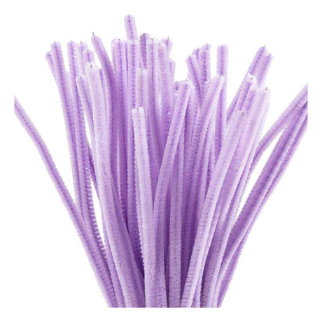 Creativ company alambre de chenilla material para manualidades morado 50 piezas de 6 mm x 30 cm.