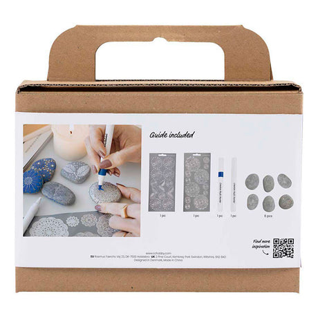Empresa creativa https: www.cchobby.nl mini-hobbyset-steen decoración-azul-1-caja