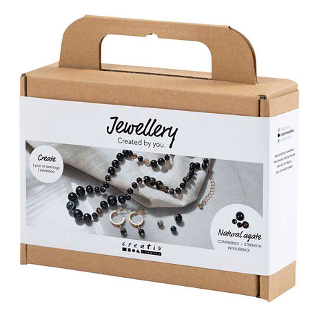 Empresa creativa https: www.cchobby.nl mini-hobbyset-jewelry-necklace-and-earrings-black-white-1-box