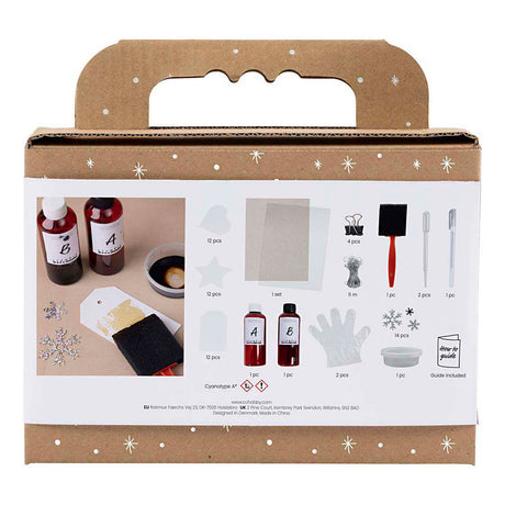 Empresa creativa https: www.cchobby.nl mini-hobbyset-cyanotype-geschenklabels-blauw-zilver-1-doos