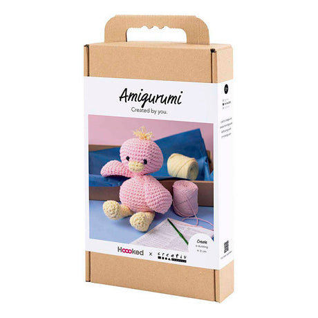Empresa creativa https: www.cchobby.nl hobbyset-amigurumi-duck-lightpink-lightamarillo-1-box