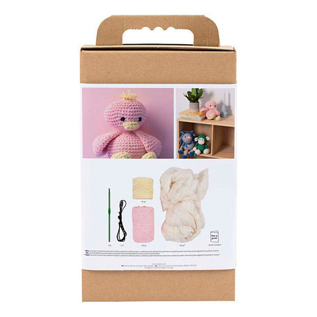 Empresa creativa https: www.cchobby.nl hobbyset-amigurumi-duck-lightpink-lightamarillo-1-box