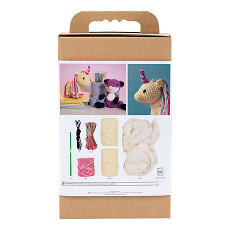 Empresa creativa https: www.cchobby.nl hobbyset-amigurumi-unicorn-rainbowcolors-1-box