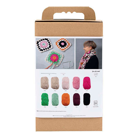Empresa creativa https: www.cchobby.nl hobbyset-crochet-scarf-cream-warm-colors-1-box