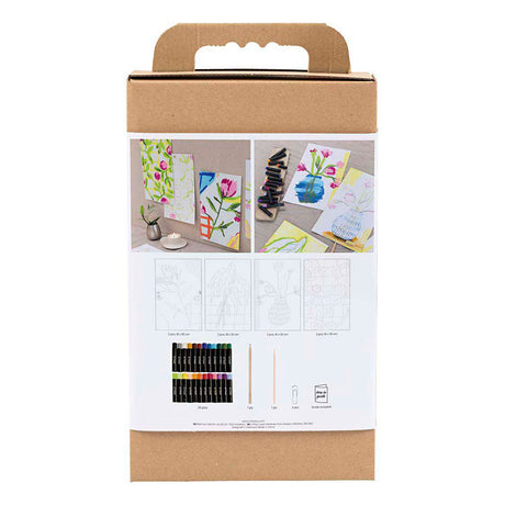 Empresa creativa https: www.cchobby.nl hobbyset-oilpastel-flowers-varios-colores-1-box