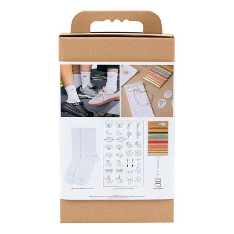 Empresa creativa https: www.cchobby.nl hobbyset-embroidery-socks-white-1-box