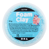 Creativ company arcilla espuma purpurina azul claro - 35gr.