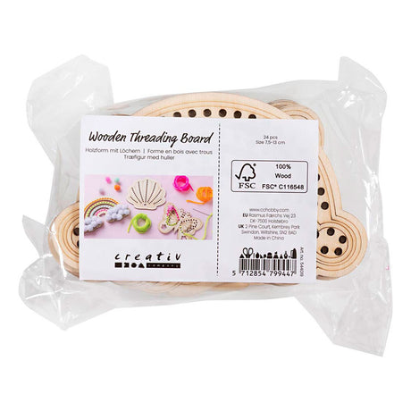 Empresa creativa https: www.cchobby.nl forma-de-madera-con-agujeros-concha-arcoíris-mariposa-tamaño-7-5-13-cm-24-piezas-1-caja