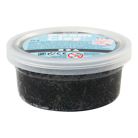 Empresa creativa https: www.cchobby.nl foam-clayr-black-glitter-35-gr-1-doosje