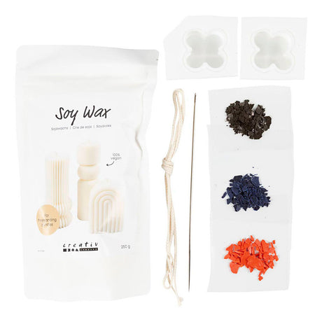 Empresa creativa https: www.cchobby.nl hobbyset-candle-making-bubble-soya-candle-beige-lightblue-creme-1-box