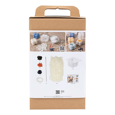 Empresa creativa https: www.cchobby.nl hobbyset-candle-making-bubble-soya-candle-beige-lightblue-creme-1-box