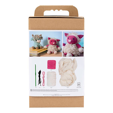 Empresa creativa https: www.cchobby.nl hobbyset-amigurumi-schaap-roze-off-white-1-doos