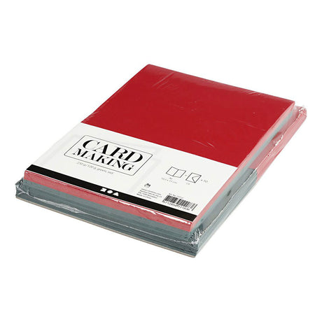 Creativ sobres para tarjetas de empresa rojo - verde 10,5x15cm 50 juegos