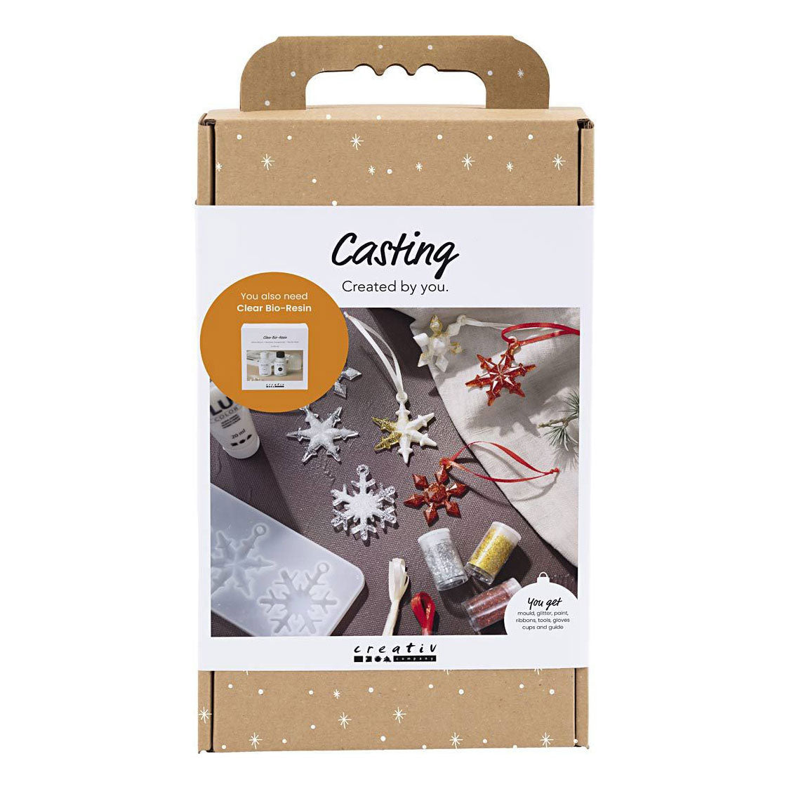 Hobby de la empresa Creativ set fundición de copos de nieve