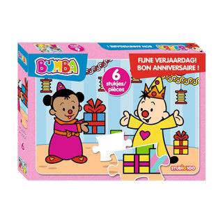 Puzzle Bumba 6 piezas feliz cumpleaños | 2 piezas