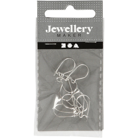 Pendientes de creativ Company Silvered, 10st.