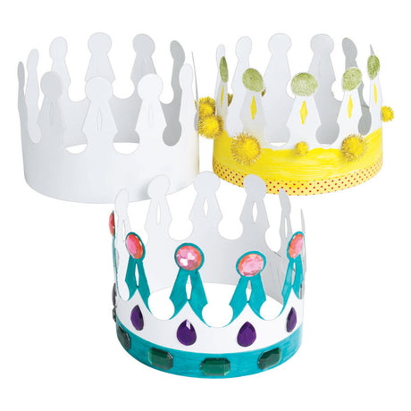 Coloraciones: decora tu propia corona, juego de 24