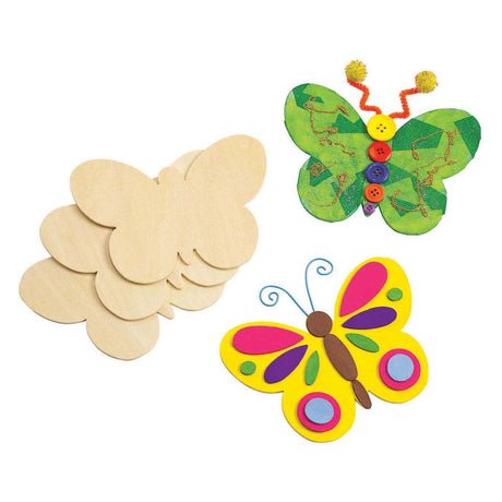 Coloraciones: decora tus propias mariposas de madera, juego de 12