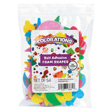 Coloraciones - formas de espuma autoadhesivas, 54 uds.