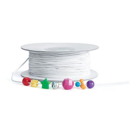 Coloraciones - cordón elástico blanco para cuentas, 91mtr.