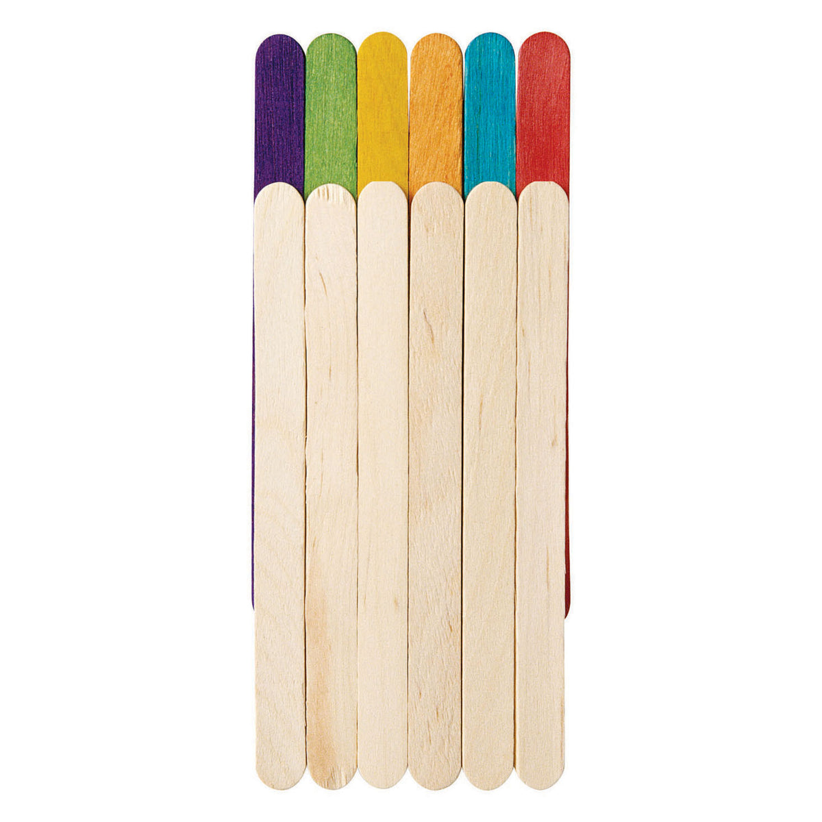Coloraciones - palitos de madera para manualidades de colores, 1000 uds.
