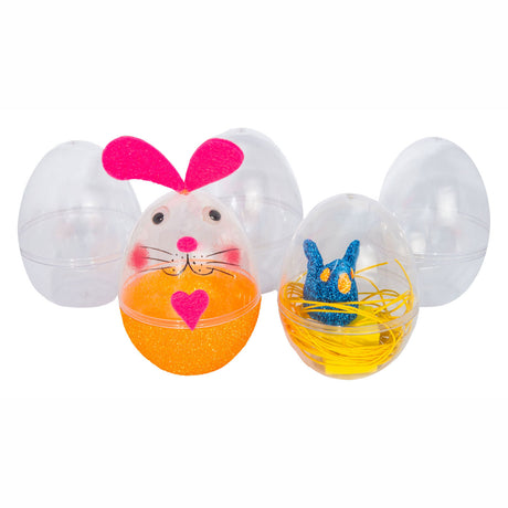 Colorations huevos transparentes rellenables, 12 piezas