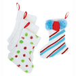 Los colores decoran tu propio calcetín navideño, juego de 12