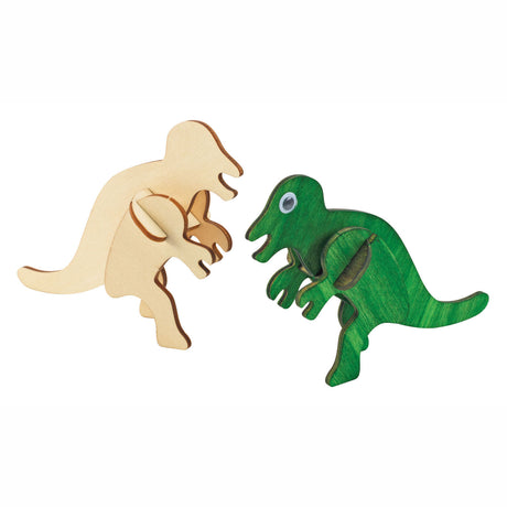 Colorations Bouwpacket Houten 3d Dinosaurus, conjunto de 4
