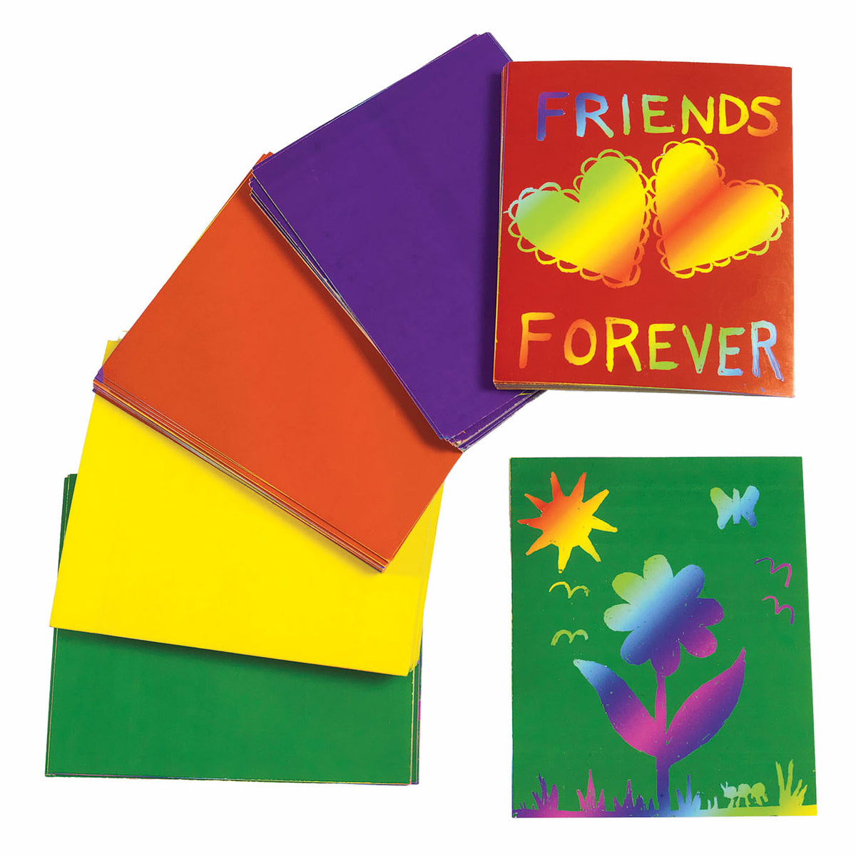 Colorations - color scratch card with design, 100th.