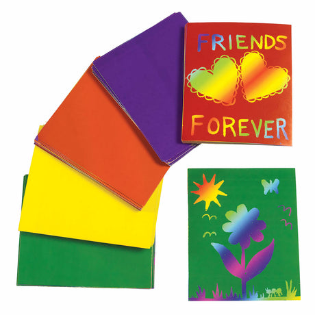 Colorations - color scratch card with design, 100th.